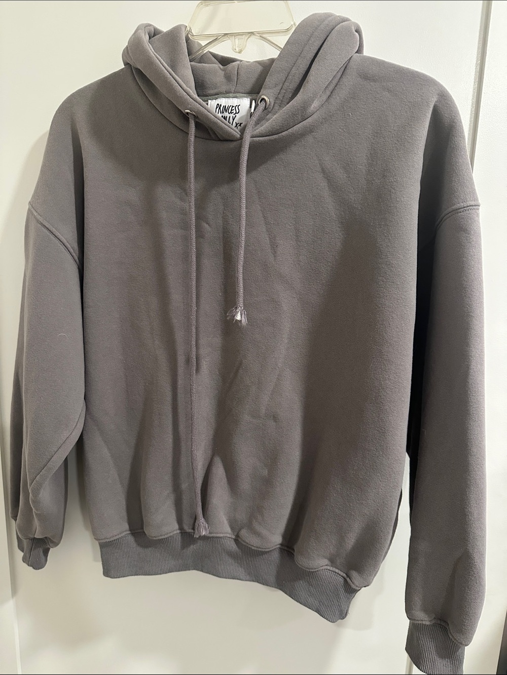 Princess Polly Charcoal Gray Oversized Hoodie